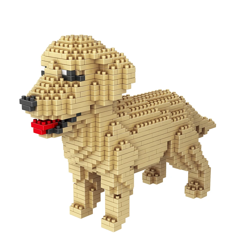 

Cute Dog Building Blocks Mini Diamond Particles Blocks Bricks Husky Keji Teddy Puppy Compatible Creative DIY Children Toys Block