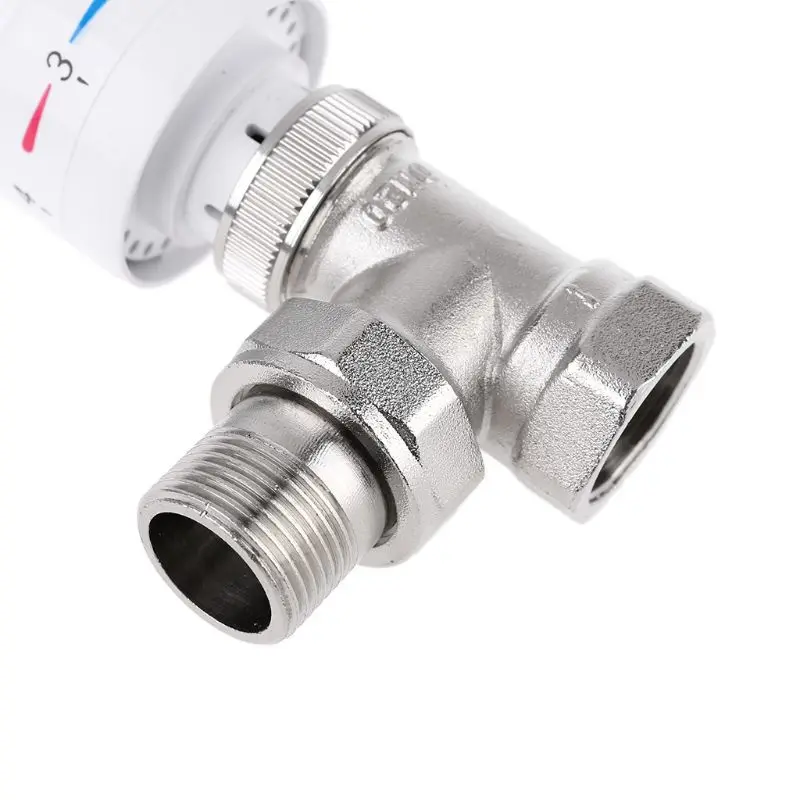 

Automatic Thermostatic Radiator Valve Thermostat Temperature Control Valve Angle Floor Heating Special Valve Copper DN15 DN20