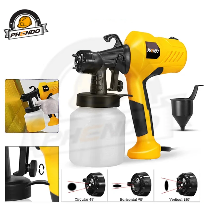 PHENDO 800 мл ручной пистолет распылитель Краски опрыскиватели 2 5 мм сопло Мощность