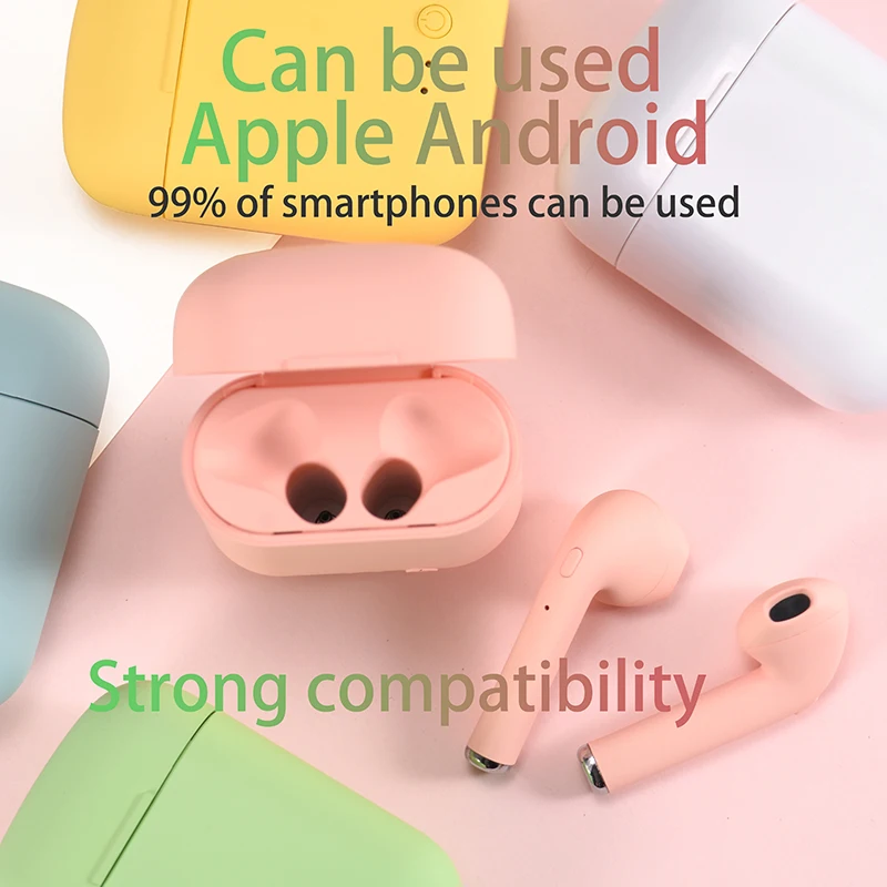 

Mini-2 TWS Bluetooth 5.0 Earphone TWS Matte Macaron Earbuds With Mic Charging Box Headset Wireless Headphones