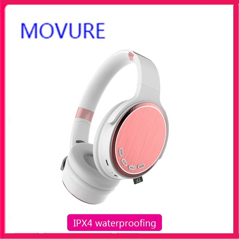 Беспроводная Bluetooth гарнитура Hi Fi стерео бас Складная спортивная музыка проводная