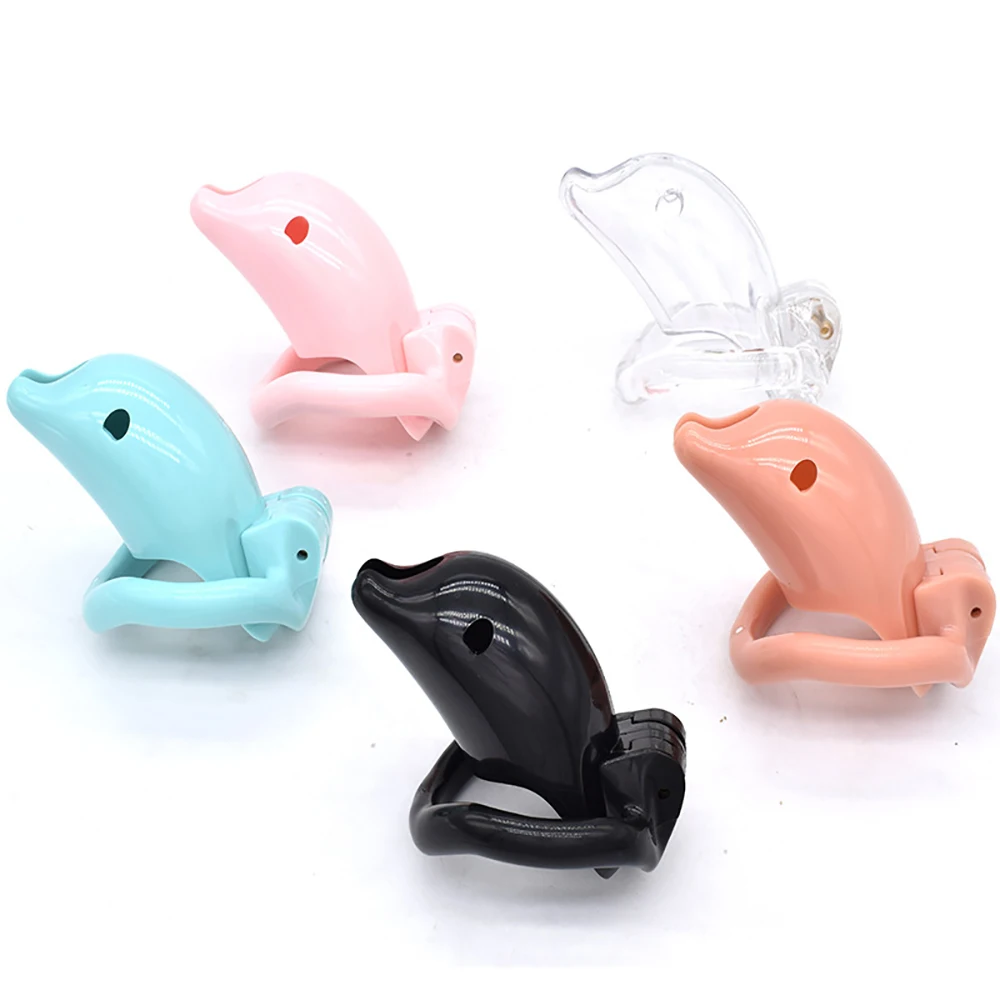 Новинка 2021 бондаж в виде дельфина Мужская клетка верности Фетиш-кольцо клетки