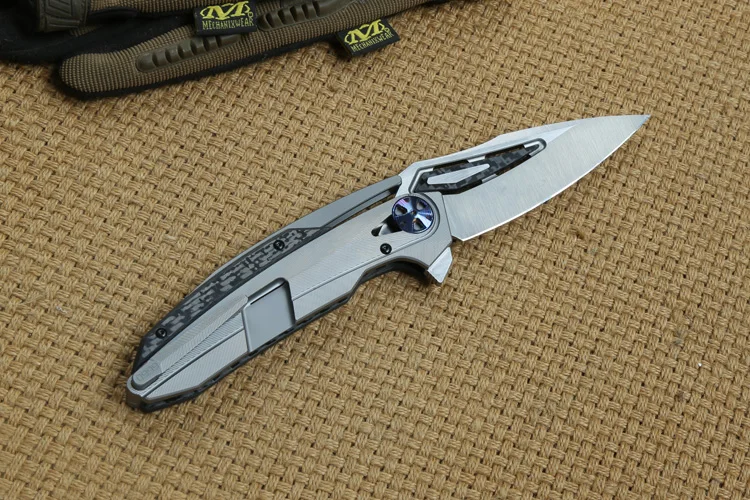 DICORIA ZT0999 тактический складной нож KVT подшипник M390 лезвие CF+ титановая ручка походные охотничьи уличные ножи для выживания EDC инструмент
