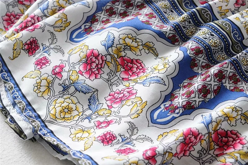 Boho королев Мода хиппи для женщин с цветочным принтом пляжное богемное
