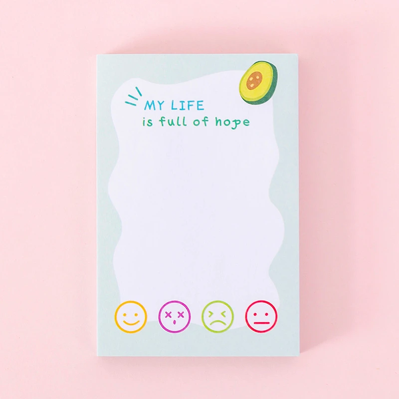 

1Pcs Cute Kawaii Fruit Sticky Notes Memo Pad Post Book Marker Stationery Office School Supply Planner Sticker