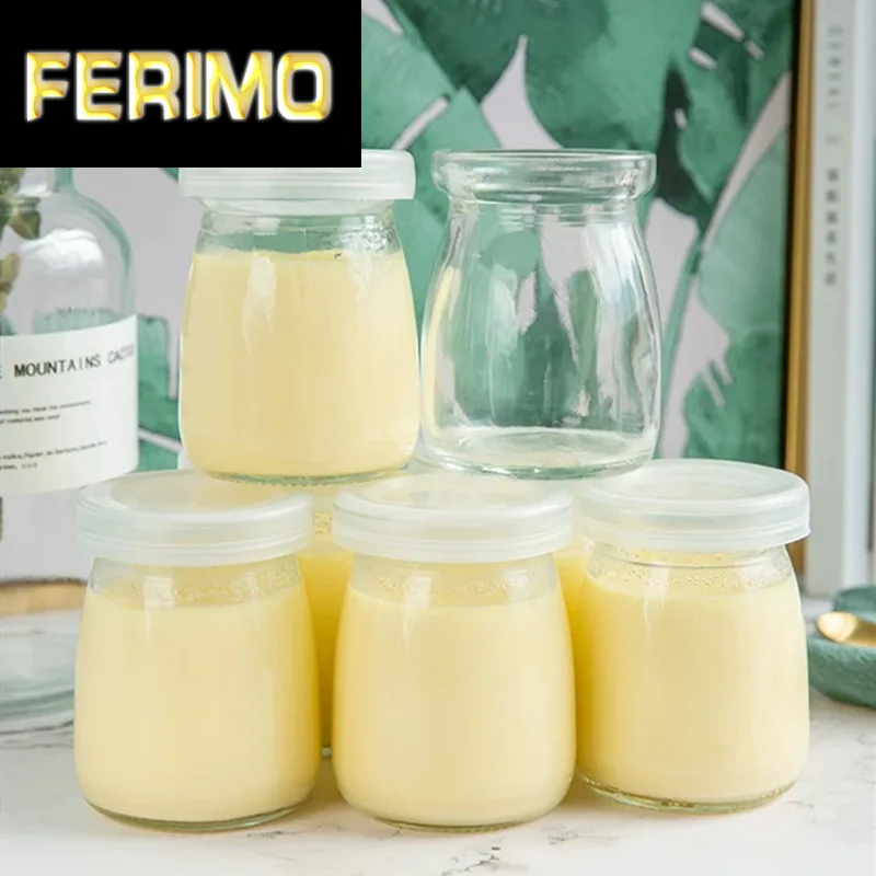 6 шт. 150 мл бутылка для пудинга Стекло желе банку контейнеры йогурта чашка молока