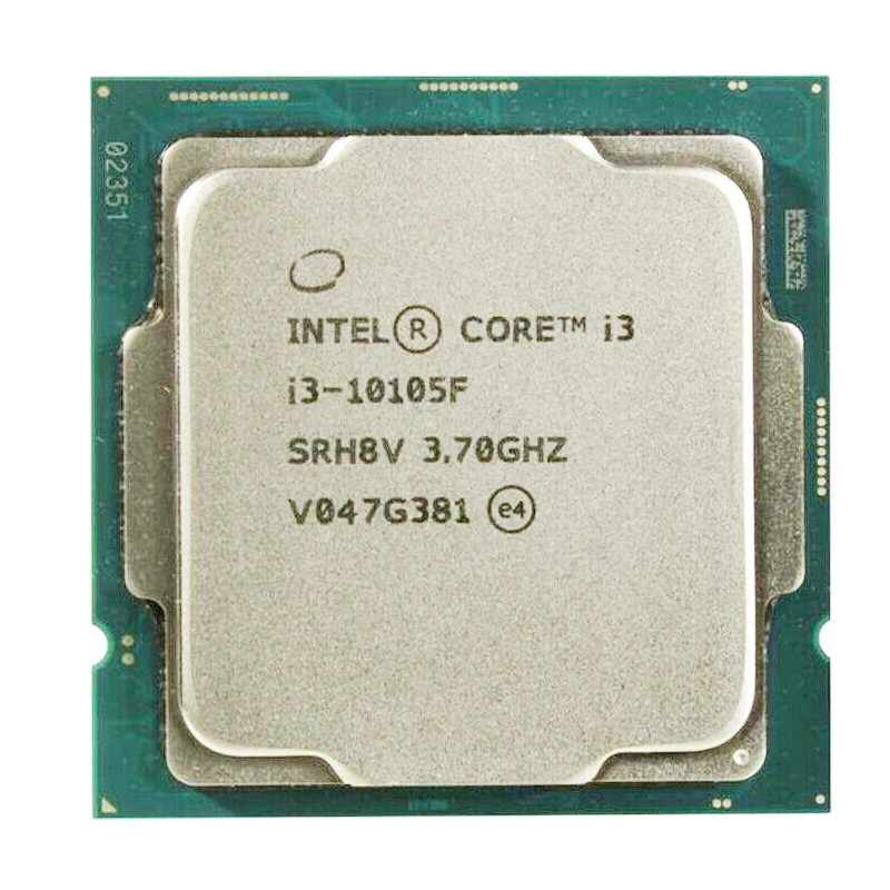 Процессор Intel Core i3 10105F 3 7 ГГц 4 ядра 8 потоков L3 = 6 Мб 65 Вт LGA 1200 | Компьютеры и офис