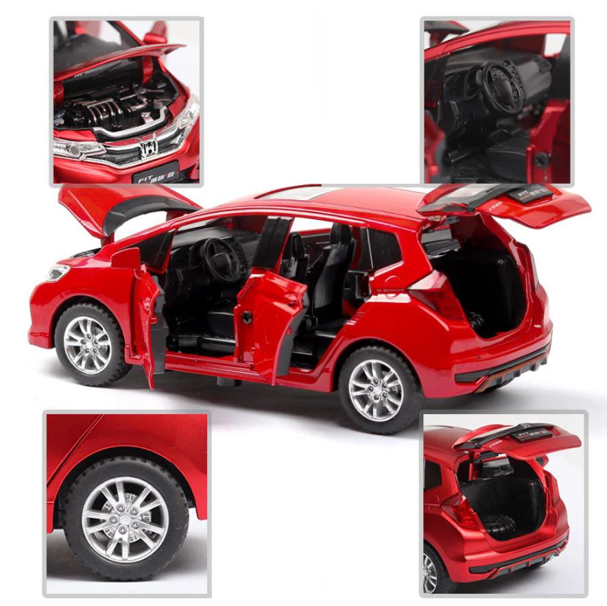 Лидер продаж Литые Автомобильные колеса в масштабе 1:32 модель из металла honda fit 2018