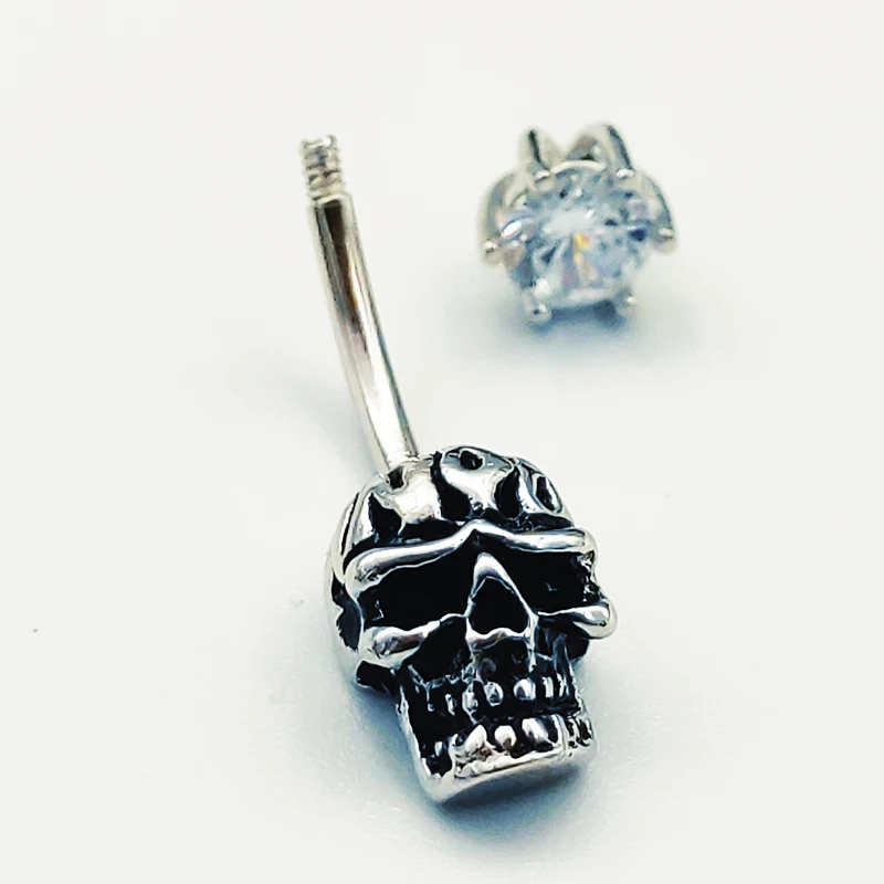 Кольцо на пупок из серебра 925 пробы модное Ювелирное Украшение для пирсинга тела