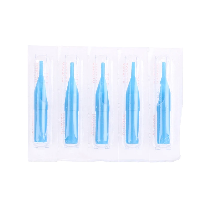 

50Pcs Sterile Disposable Tattoo Nozzle Tips Needle Tube Mixed Sizes RT+DT+FT New