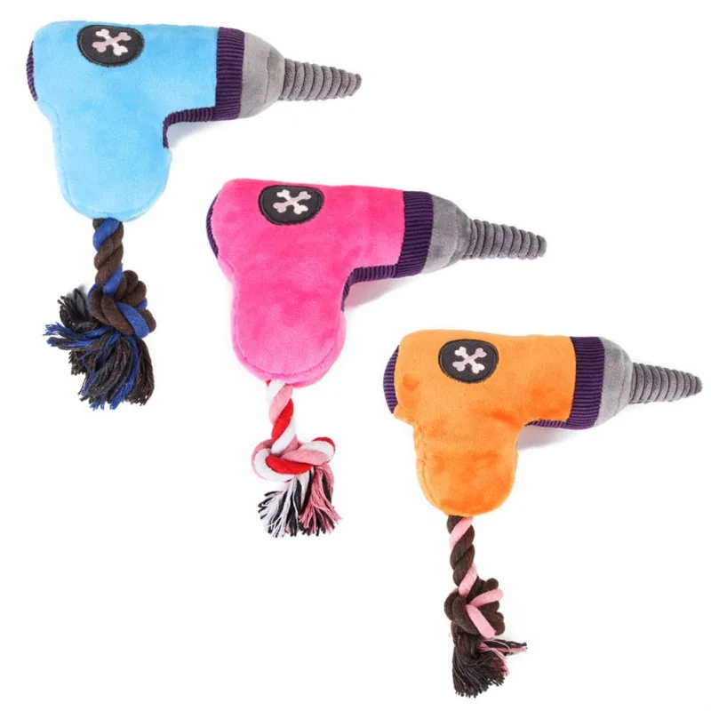 

Плюшевые Игрушки для маленьких и больших собак пистолет-пистолет форма питомца щенка пищащая жевательная игрушка устойчивая к укусам аксе...