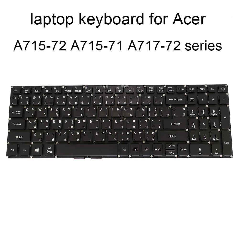 Клавиатура с подсветкой A715 72 72G Сменные клавиатуры для Acer Aspire 7 71G TI Thailand black laptop LV5P