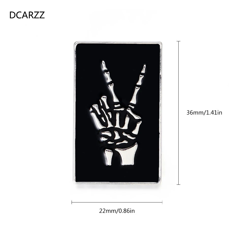 DCARZZ брошь в виде скелета на руку булавка медицинское винтажное ювелирное изделие