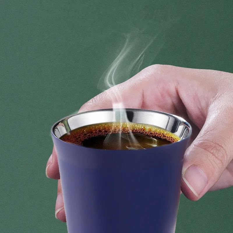 Кофейная чашка Nespresso из нержавеющей стали с двойными стенками теплоизоляционная