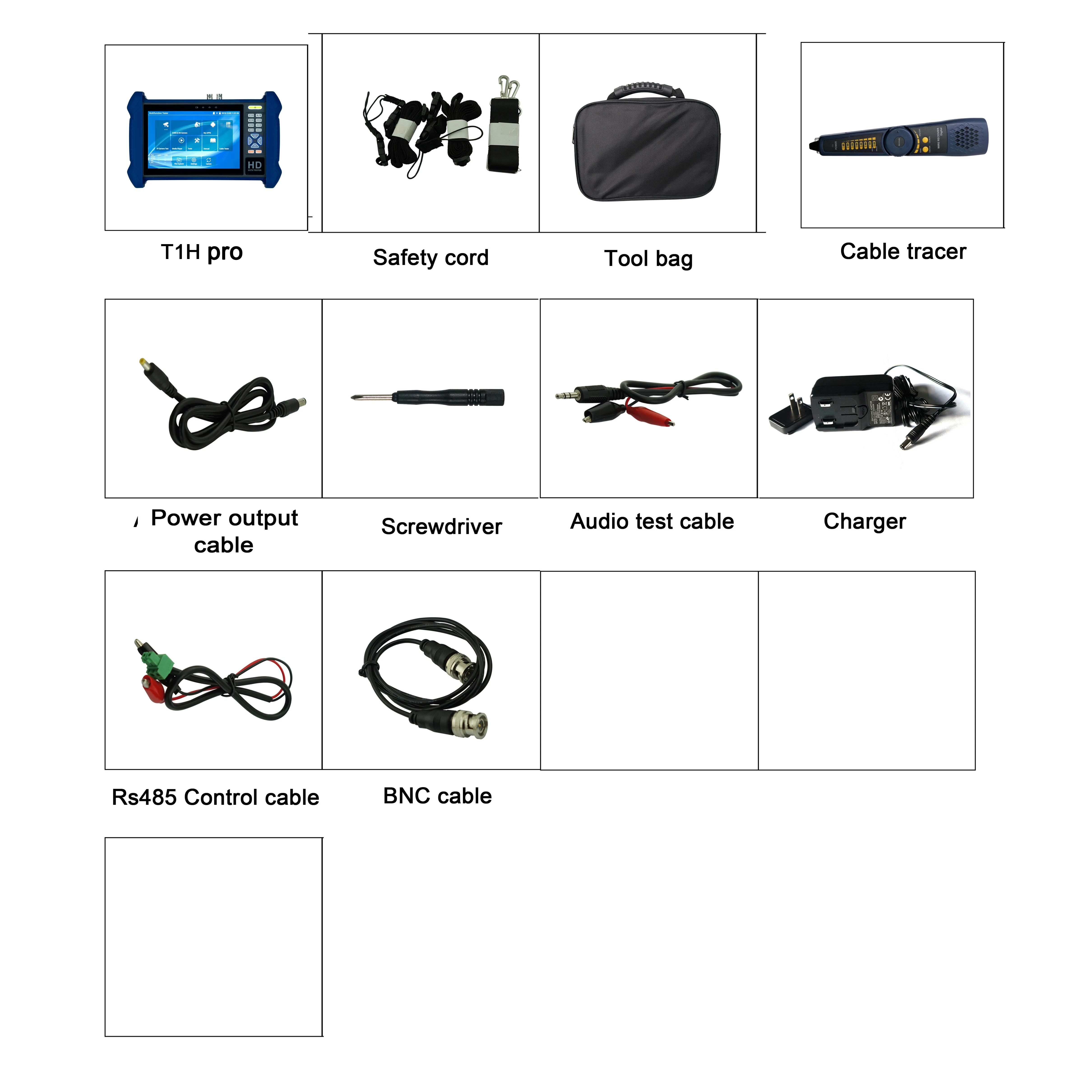 Тестер системы видеонаблюдения TVI CVI AHD SDI CVBS IP CCTV тестер 7 дюймов HD H.265 4K 8 Мп камера