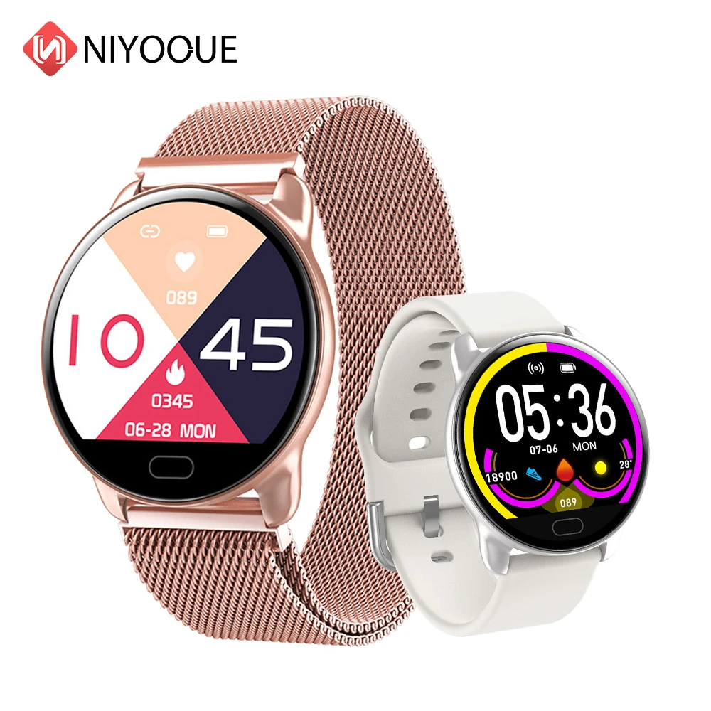 Женские умные часы для фитнеса K9 женские бега с пульсометром Bluetooth шагомером 2020