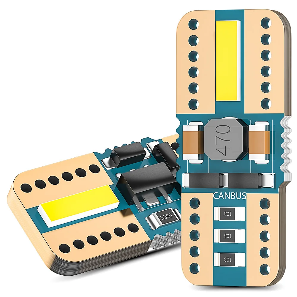

Супер ярсветодиодный светодиодные лампы T10 W5W WY5W 7020 Canbus, без ошибок, Купольные лампы для чтения в салоне автомобиля, габаритный фонарь, клино...