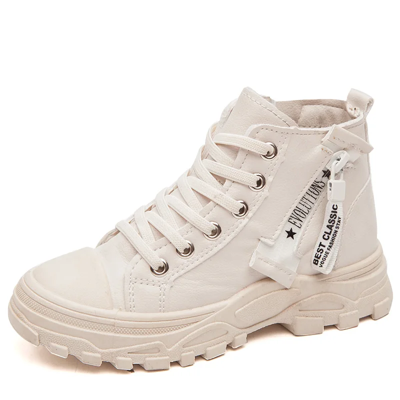 Children Shoes Spring White Boys Sneakers Fashion Brand Retro Platform Boots Kids Girls Footwear Breathable | Мать и ребенок