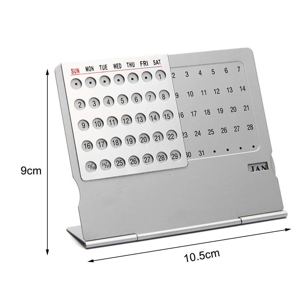 Регулируемый вечный календарь из нержавеющей стали практичный подарок для
