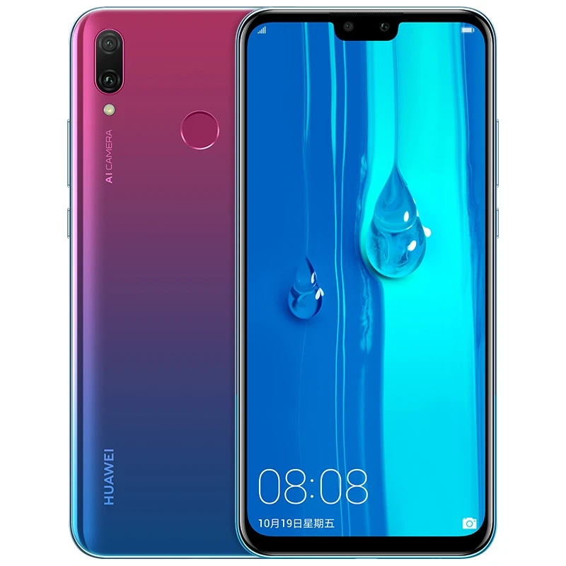 Мобильный телефон huawei Y9 Enjoy 9 plus, 6,5 '', 4 ГБ, 64 ГБ, Kirin 710, четыре ядра, 4000 мАч, Android 8,1, разблокировка отпечатков пальцев