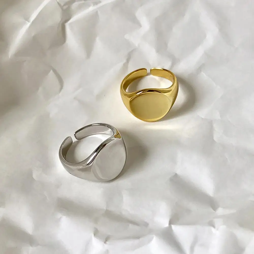 Модное глянцевое кольцо неправильной формы с геометрическим рисунком