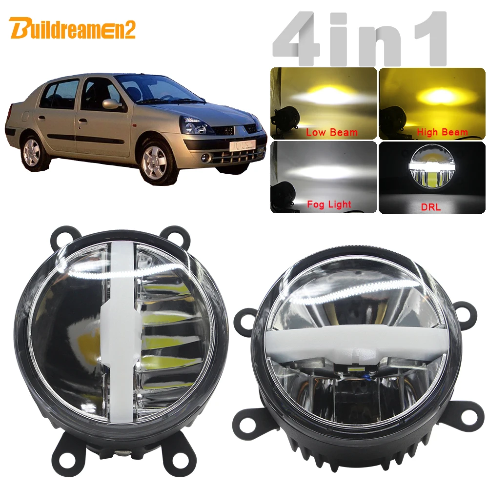 

Автомобильная светодиодный ная противотуманная фара 4 в 1, H11, дальний и ближний свет, DRL с жгутом проводов, 30 Вт, 5000 лм, 12 В, для Renault Thalia 1998-2015