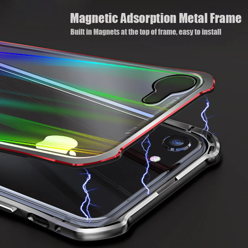 Магнитный защитный чехол s для iPhone XS Max XR X 7 8 Plus Прозрачный coque Apple 7Plus |