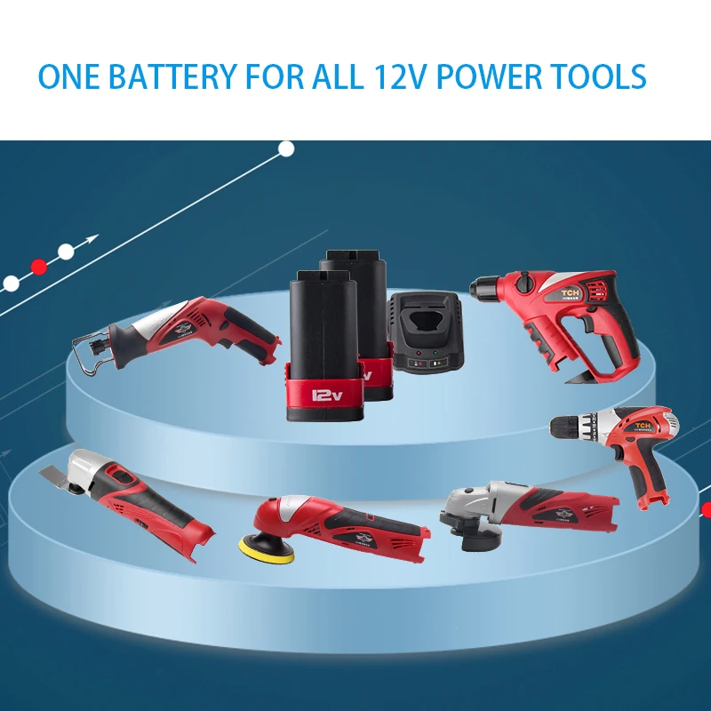 Аккумуляторная батарея 12V li-ion электрический молоток аккумуляторная ударная