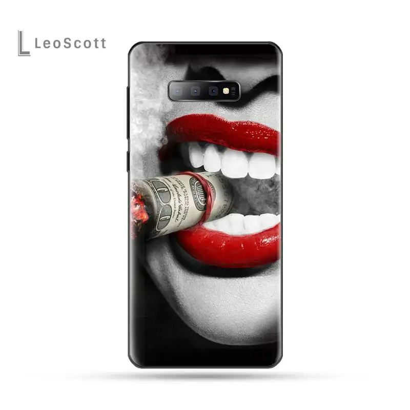 

Hot red lips aesthetics fashion girl art Phone Case For Samsung S6 S7 edge S8 S9 S10 e plus A10 A50 A70 note8 J7 2017