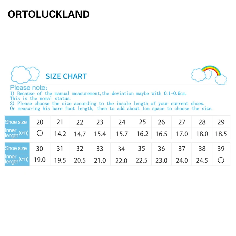 Ortoluckland Girls Casual Shoes Children Sneakers Trainers Pink Ankle Rubber Boots Rigid Orthopedic Flatfeet Footwear For Kids | Детская