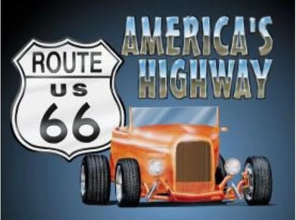 

Новый Route 66 родродстер, металлический жестяной знак, Декор, мужская пещера, бар, паб, домашний Ретро плакат для кафе, искусство