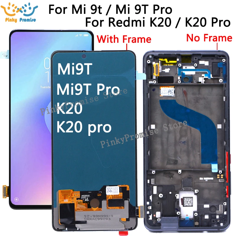 ЖК-дисплей 6 39 дюйма для xiaomi mi 9t сенсорный экран с дигитайзером в сборе pro lcd замены