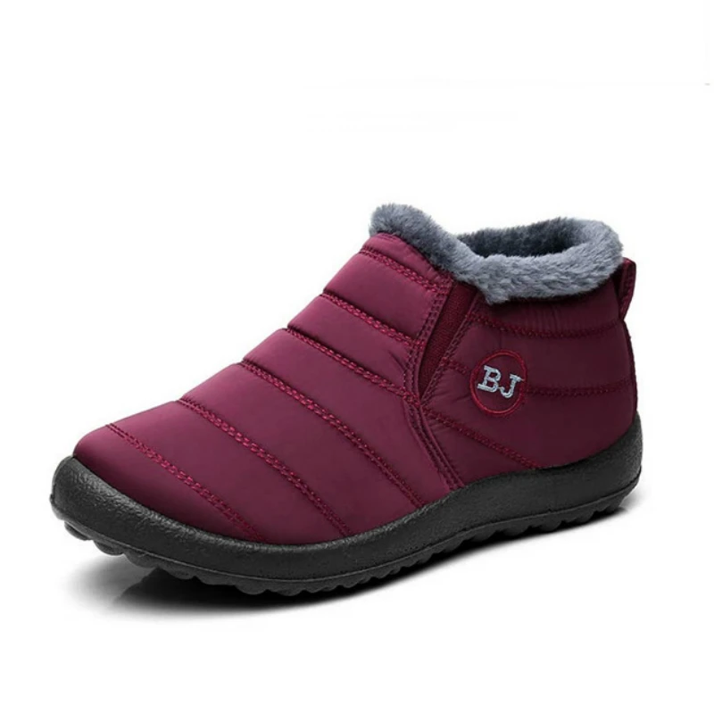 

Promotion New Winter Women Shoes Snow Boots Unisex Fashion Plush Warm Waterproof Non-slip Booties Woman Low-cut Casual Shoes