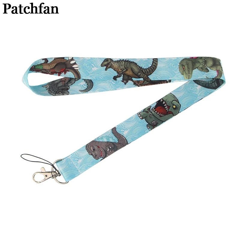 Patchfan Динозавры в винтажном стиле ID Pass карты Знак мультфильм шейные платки