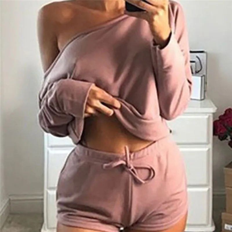 Новые летние женские комплекты 5 цветов укороченные топы шорты комплект из 2