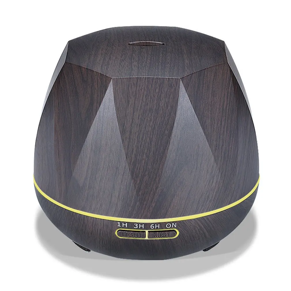

550ml Electric Humidifier Essential Aroma Oil Diffuser Ultrasonic Wood Grain Air Humidifier USB Mini Mist Maker