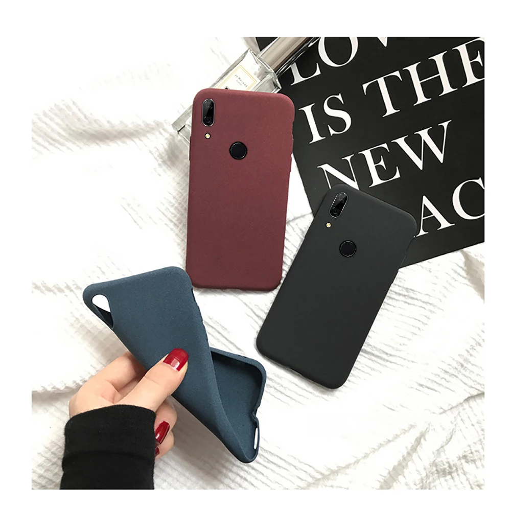 Чехол LECAYEE huawei P Smart Z для зрелых простой матовый силиконовый мягкий чехол телефона
