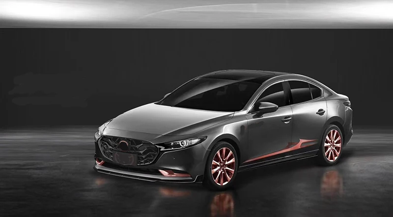 Решетка радиатора и бампера для Mazda 3 AXELA 2018 2019 2020|Гоночные решетки| |