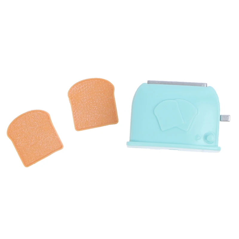

New!1/12 Scale Dollhouse Bread Machine With Toast Miniature Cute Decorations Toaster Dollhouse Mini Accessories