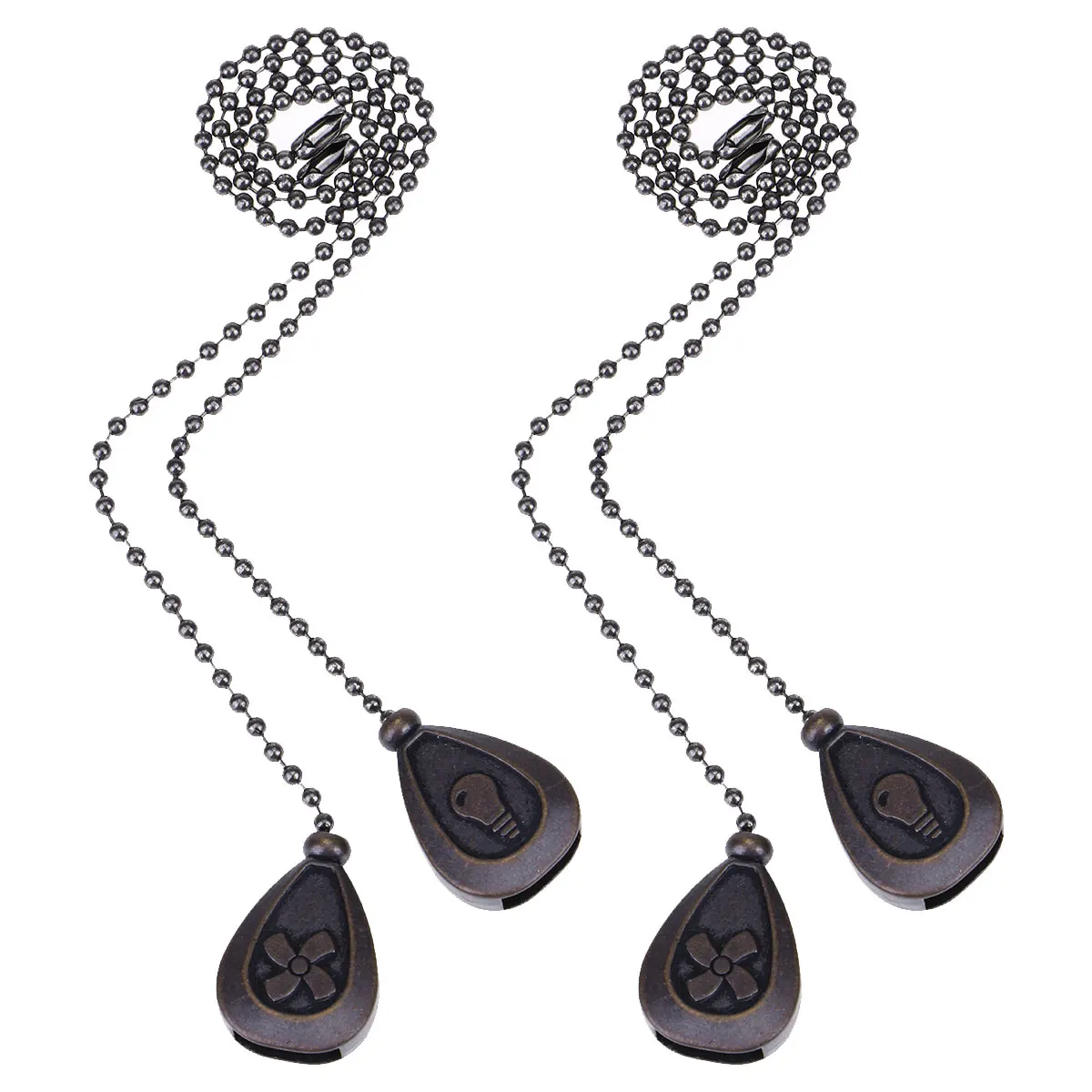 4 античные бронзовые потолочные вентиляторы выдвижные цепи в стиле ретро