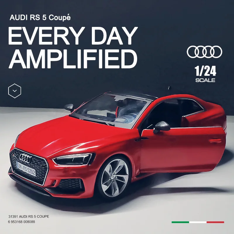 

1:24 Audi RS5 Coupe Toy Car Model Simulation Alloy Car Model Car Model DecorationChildren's Day Gift Collector's Edition