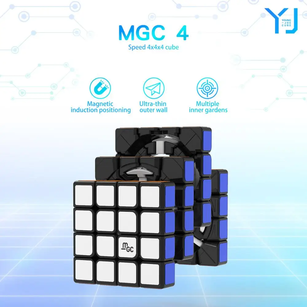 YongJun MGC 4 4x4x4 Магнитный скоростной магический куб YJ м 4x4 профессиональные магниты