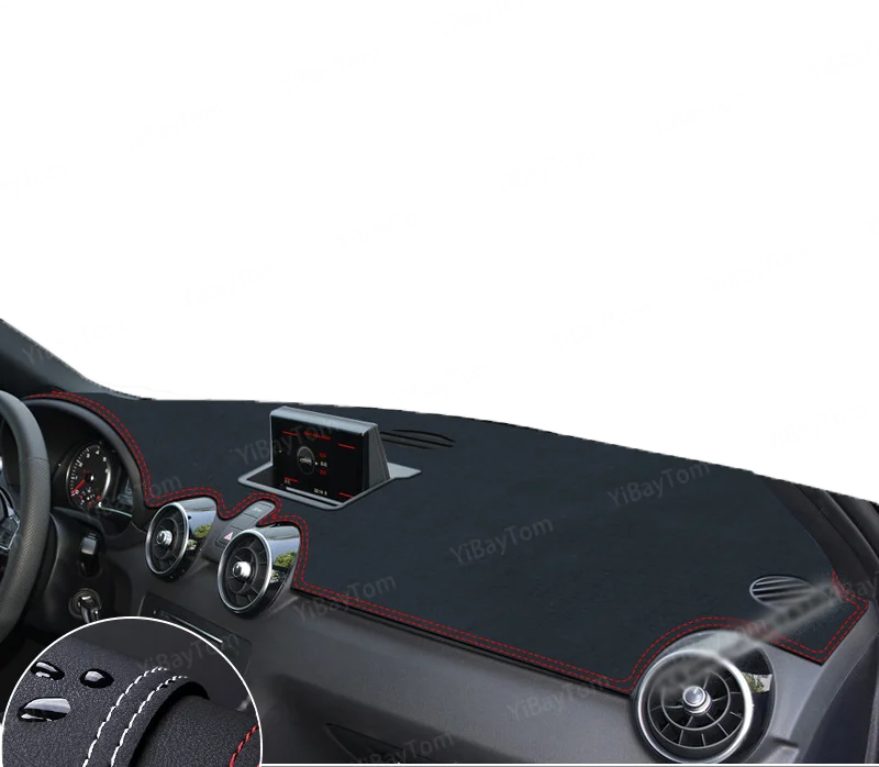 Precio Alfombrilla Antideslizante De Cuero PU Para Audi A1, 2012-2018, Alta Calidad, Protección Solar, Almohadilla De La Cubierta Del Tablero, Accesorios
