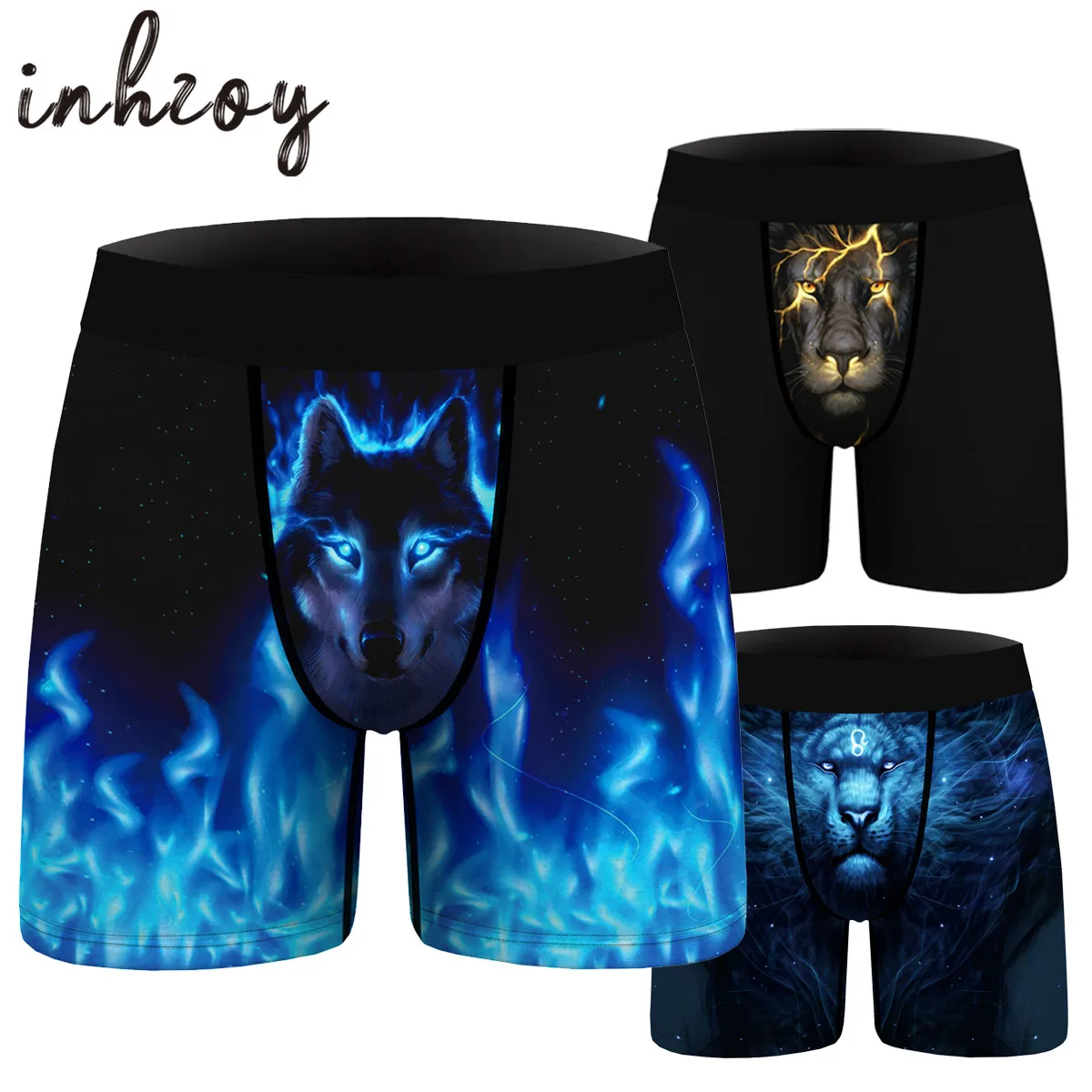 

Men's 3D Print Boxer Briefs Novelty Boxer Shorts Underwear Funny Birthday Gift