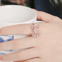 new female fashion selling jewelry double butterfly temperament female ring whole sale
