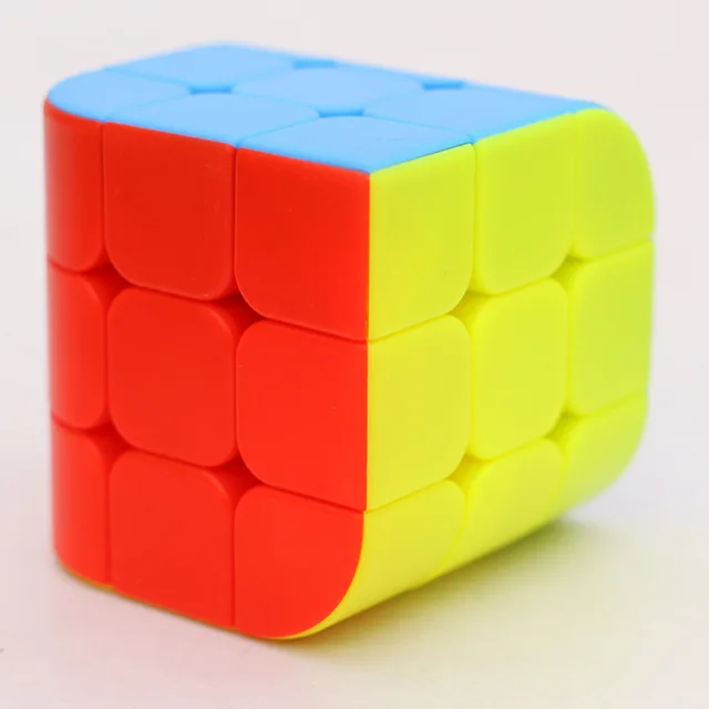 Многоцветный Zcube Curve 3x3x3 Stickerless speed Cube Penrose Cubo Puzzle 56 мм волшебный куб безопасный ABS Развивающие игрушки для детей - Цвет: Многоцветный