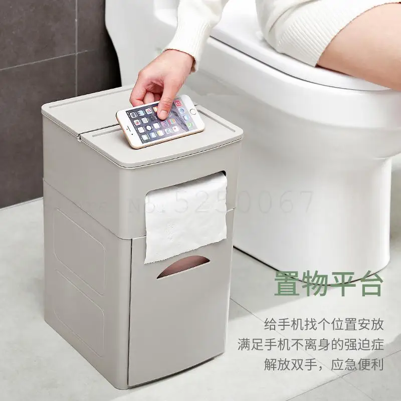 Мусорная корзина для дома туалета большого размера мусорная классификация