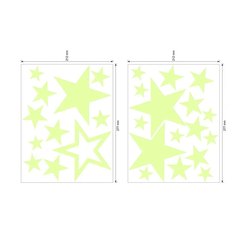 

Shine In The Darkness 435 Pcs Luminous Moon Star Dot Wall Stickers Fluorescent Wall Stickers Environmental Decoration