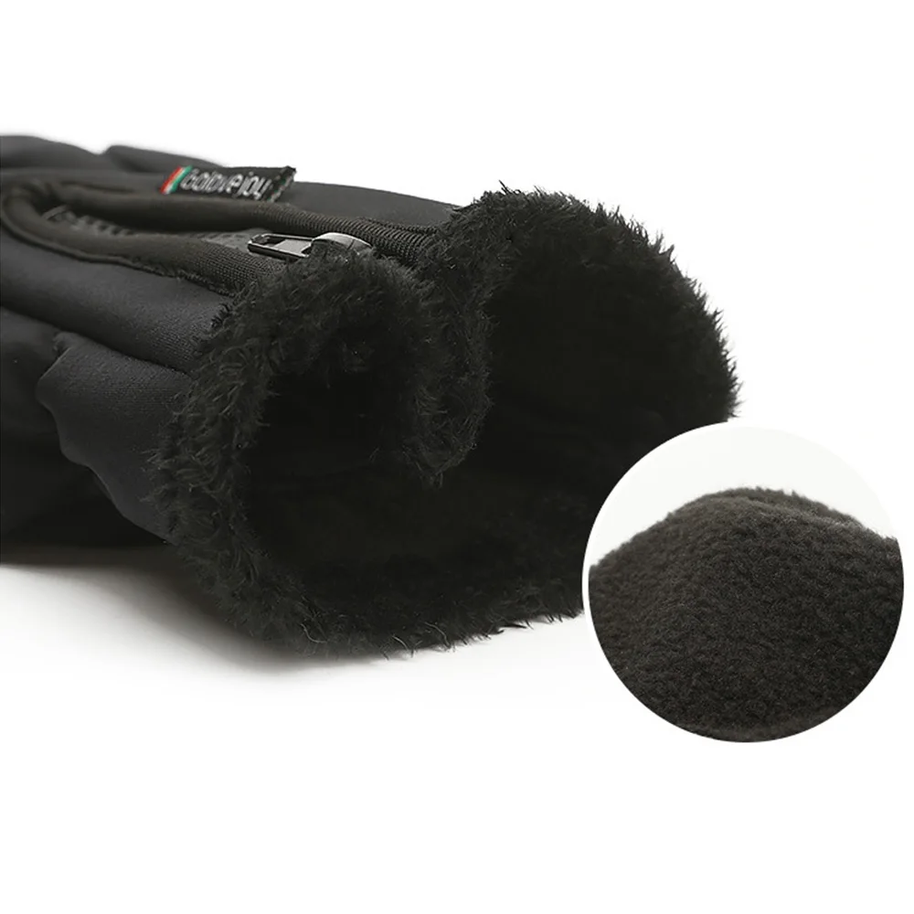 Зимние теплые лыжные перчатки для мужчин и женщин флисовые сноуборда с сенсорным