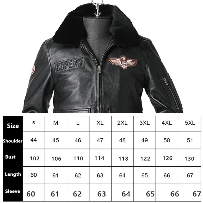 Мужская куртка из воловьей кожи верхний слой ВВС А2 большой размер для зимы улицы